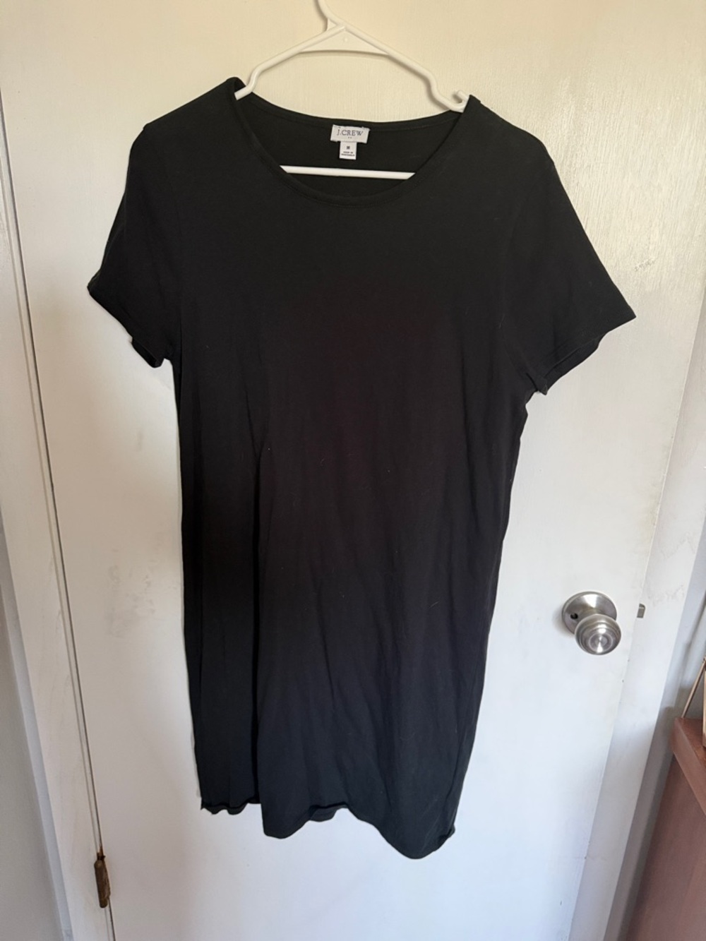 J. Crew Black Casual Short-Sleeve Tee Dress
